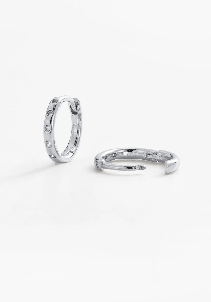 ZAFINO TAHLIA HUGGIE - SILVER