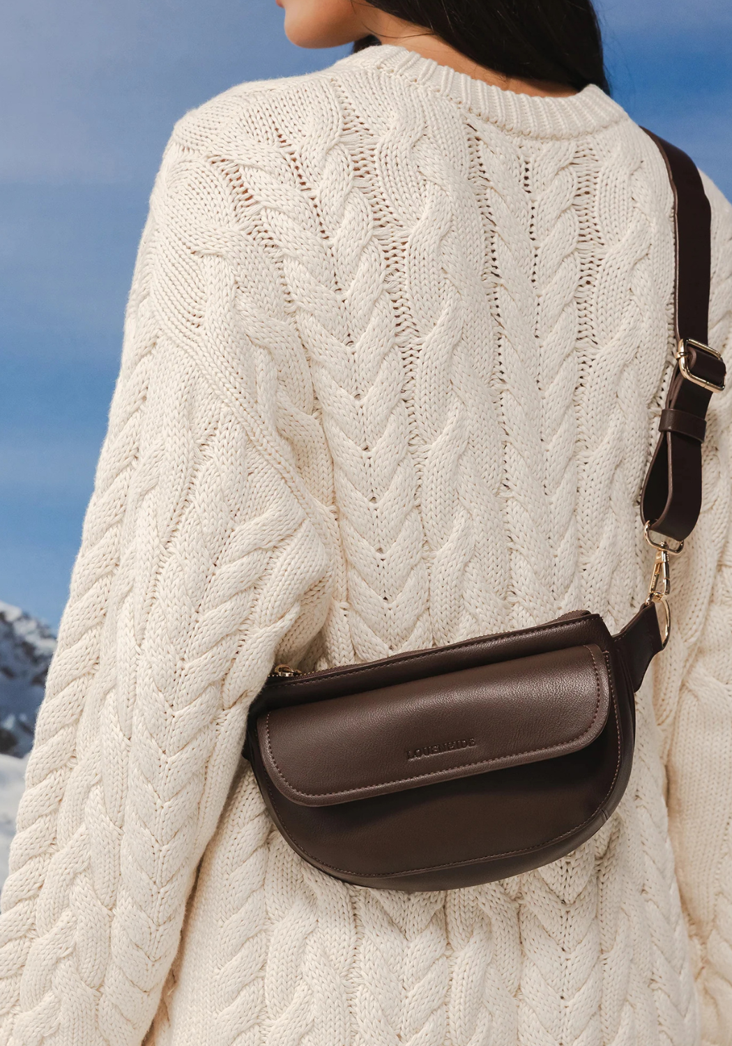 LOUENHIDE LOLA BELT BAG - CHOCOLATE