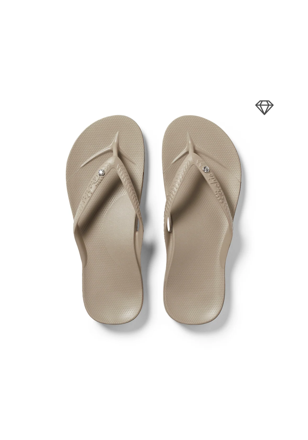 ARCHIES ARCH SUPPORT THONG - CRYSTAL TAUPE