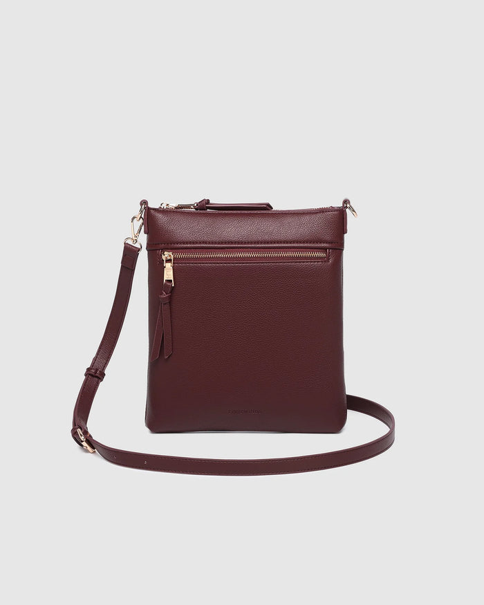 Load image into Gallery viewer, LOUENHIDE CRESSIDA CROSSBODY BAG - BUGUNDY