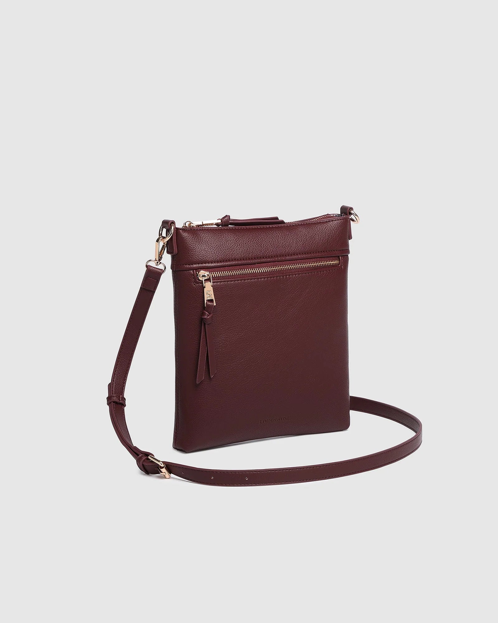 LOUENHIDE CRESSIDA CROSSBODY BAG - BUGUNDY