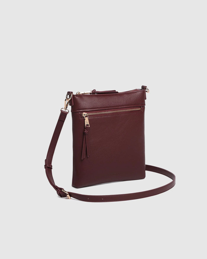 Load image into Gallery viewer, LOUENHIDE CRESSIDA CROSSBODY BAG - BUGUNDY