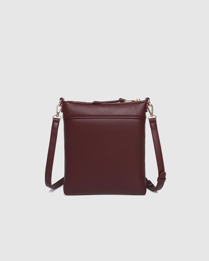 Load image into Gallery viewer, LOUENHIDE CRESSIDA CROSSBODY BAG - BUGUNDY