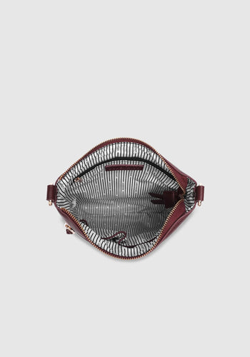 LOUENHIDE CRESSIDA CROSSBODY BAG - BUGUNDY