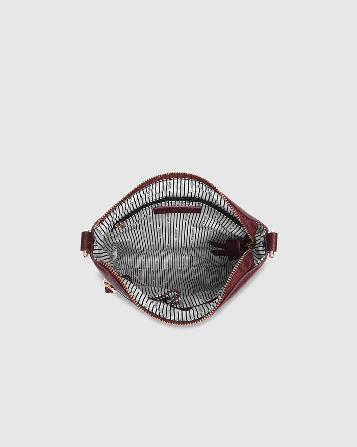 Load image into Gallery viewer, LOUENHIDE CRESSIDA CROSSBODY BAG - BUGUNDY