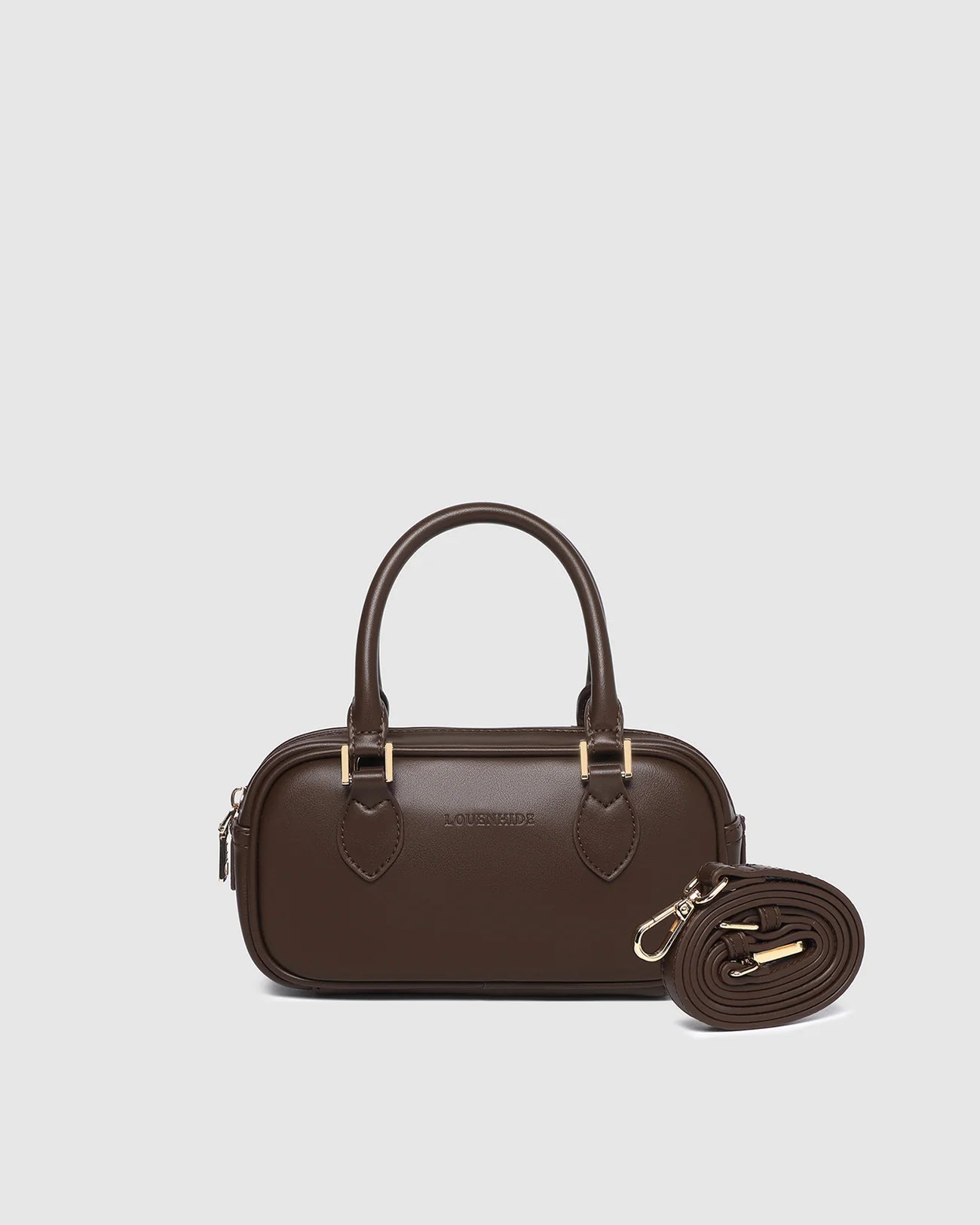 LOUENHIDE ARKI CROSSBODY BAG - CHOCOLATE