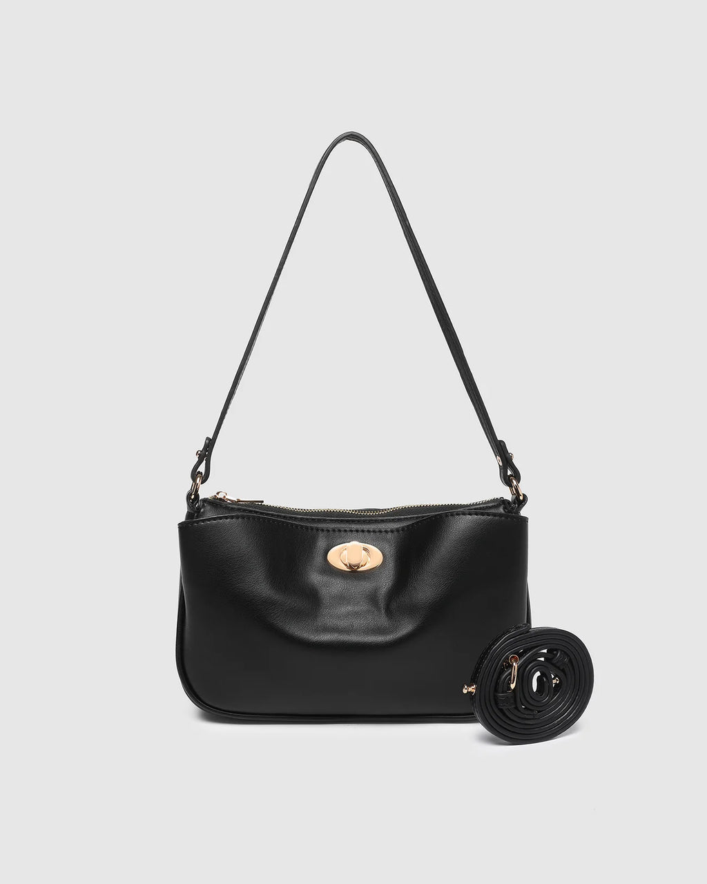 LOUENHIDE GRETA SHOULDER BAG - BLACK