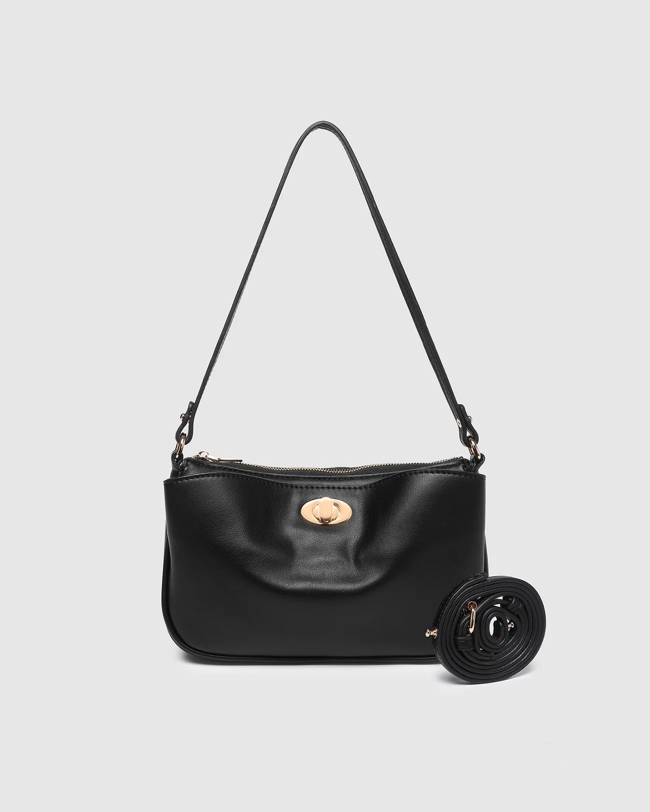 LOUENHIDE GRETA SHOULDER BAG - BLACK