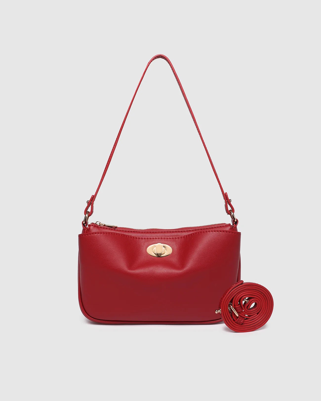 LOUENHIDE GRETA SHOULDER BAG - RED