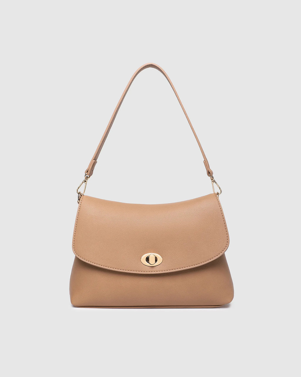 LOUENHIDE NISHA SHOULDER BAG - CAMEL