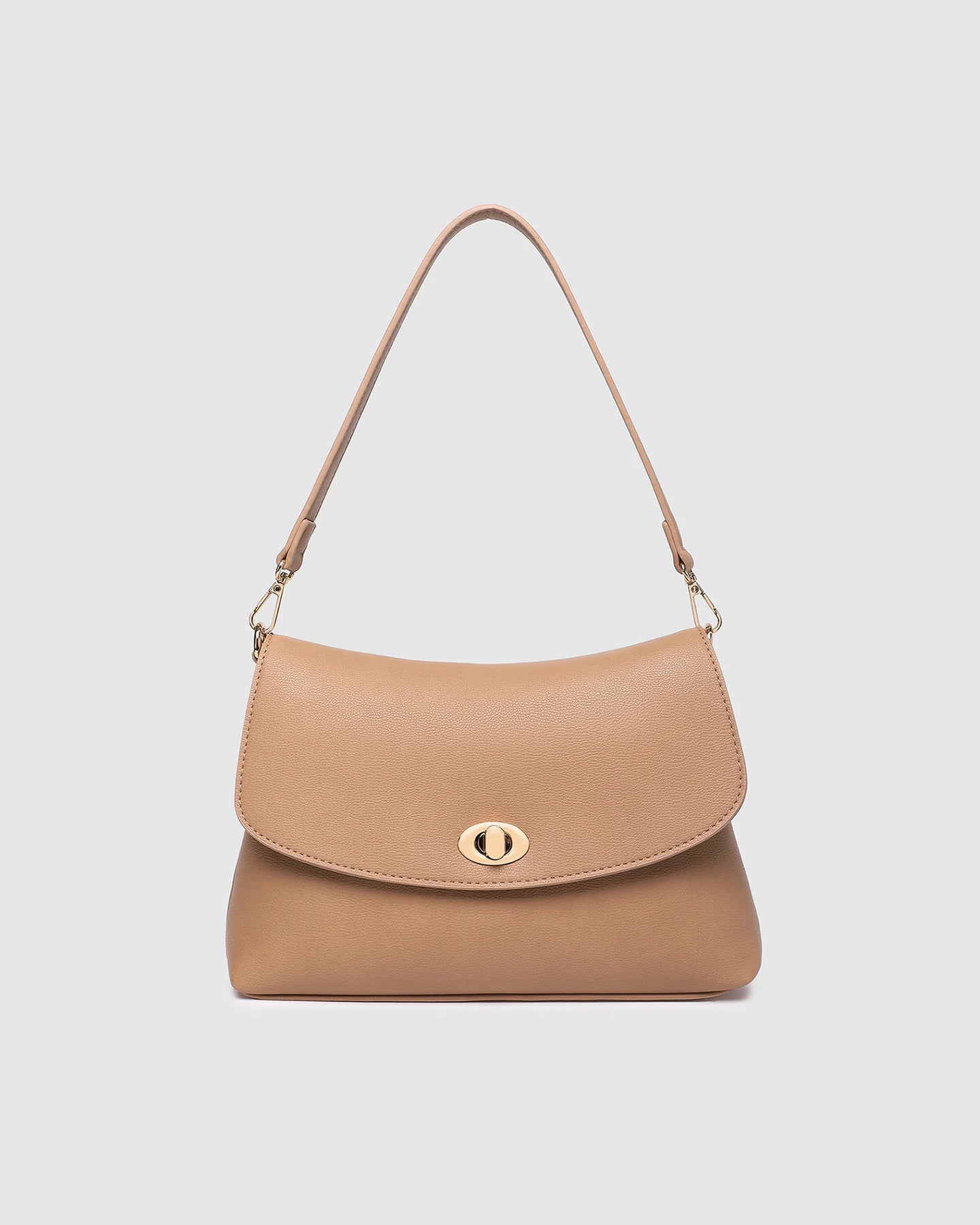LOUENHIDE NISHA SHOULDER BAG - CAMEL