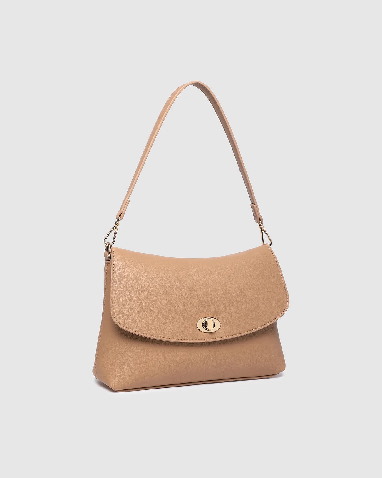 LOUENHIDE NISHA SHOULDER BAG - CAMEL
