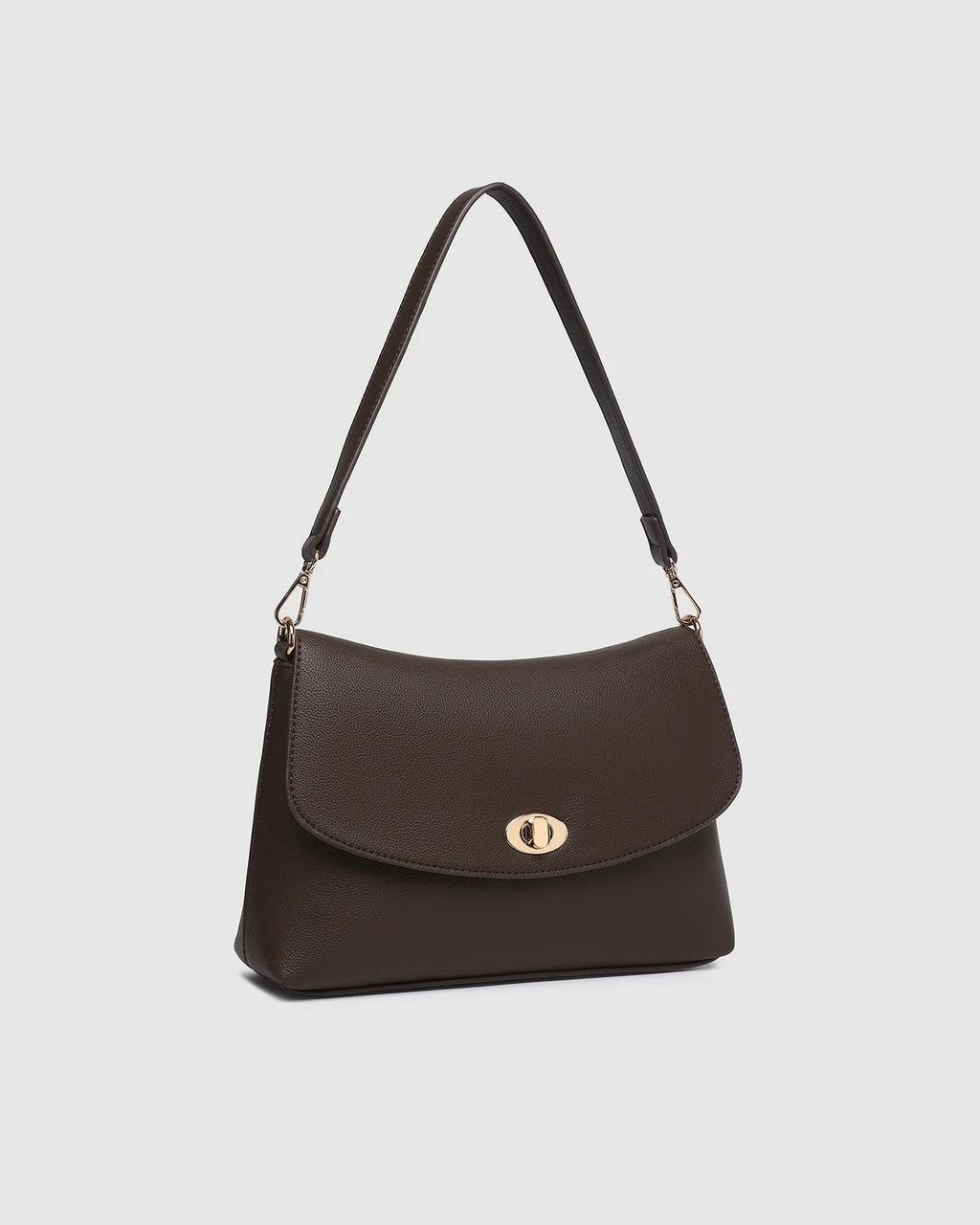 LOUENHIDE NISHA SHOULDER BAG - CHOCOLATE