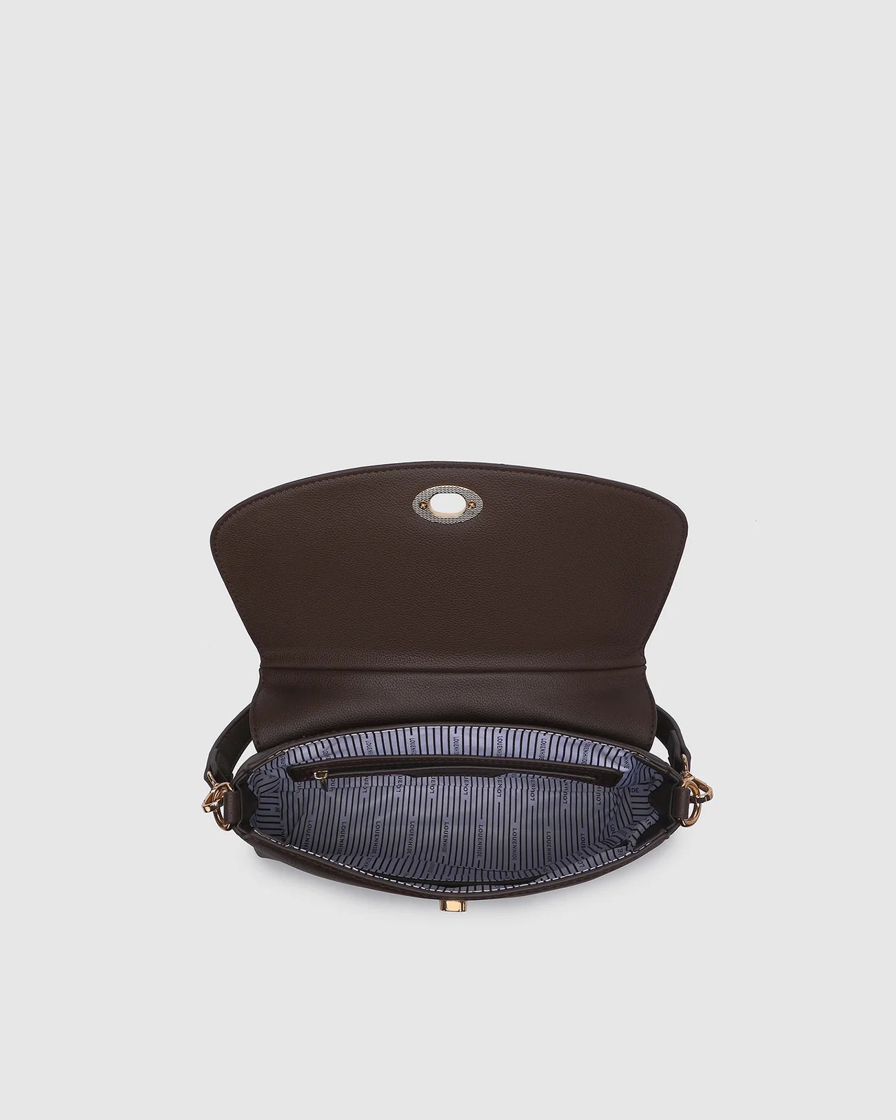 LOUENHIDE NISHA SHOULDER BAG - CHOCOLATE