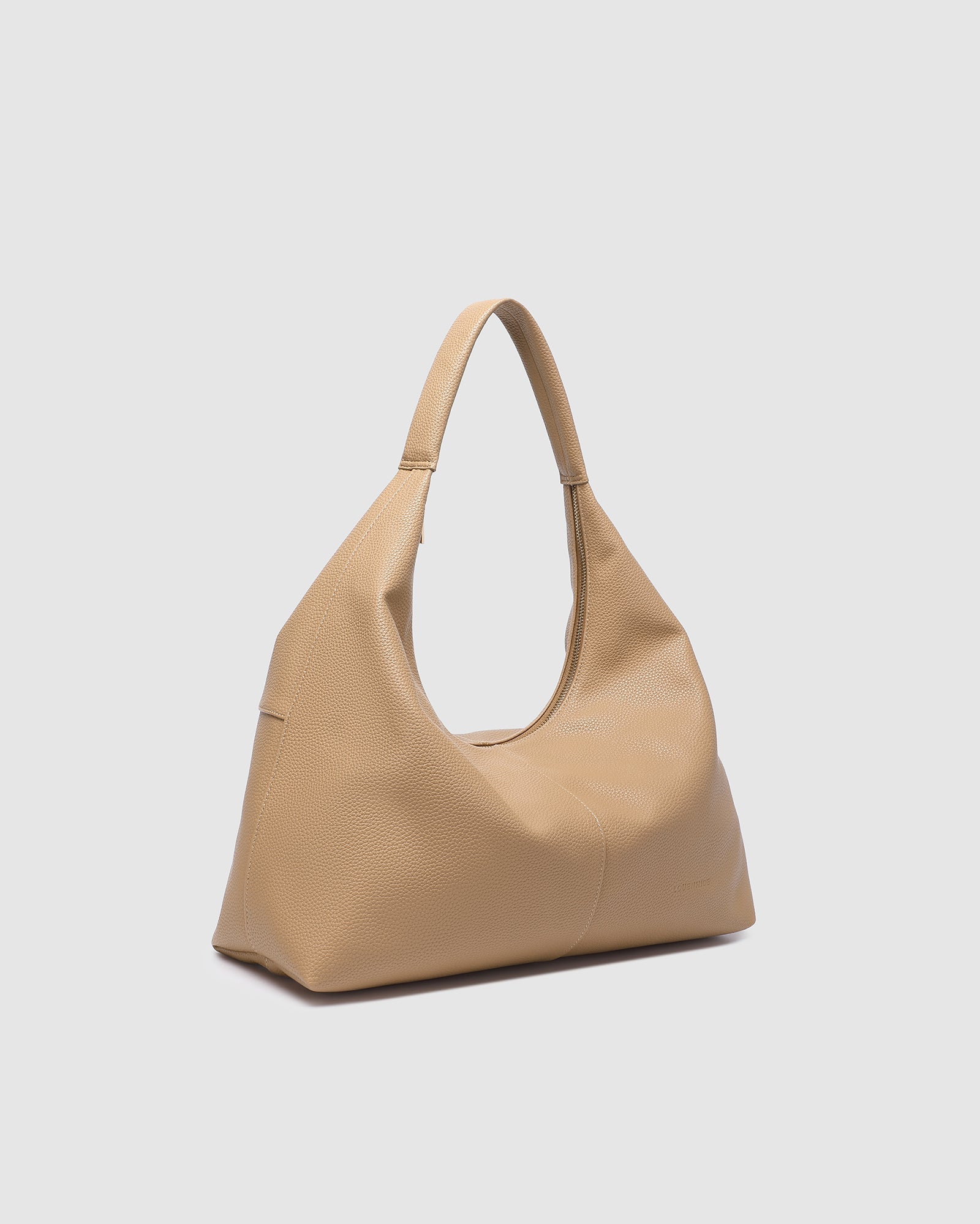 LOUENHIDE VALENTINE SLOUCH SHOULDER BAG - CAMEL