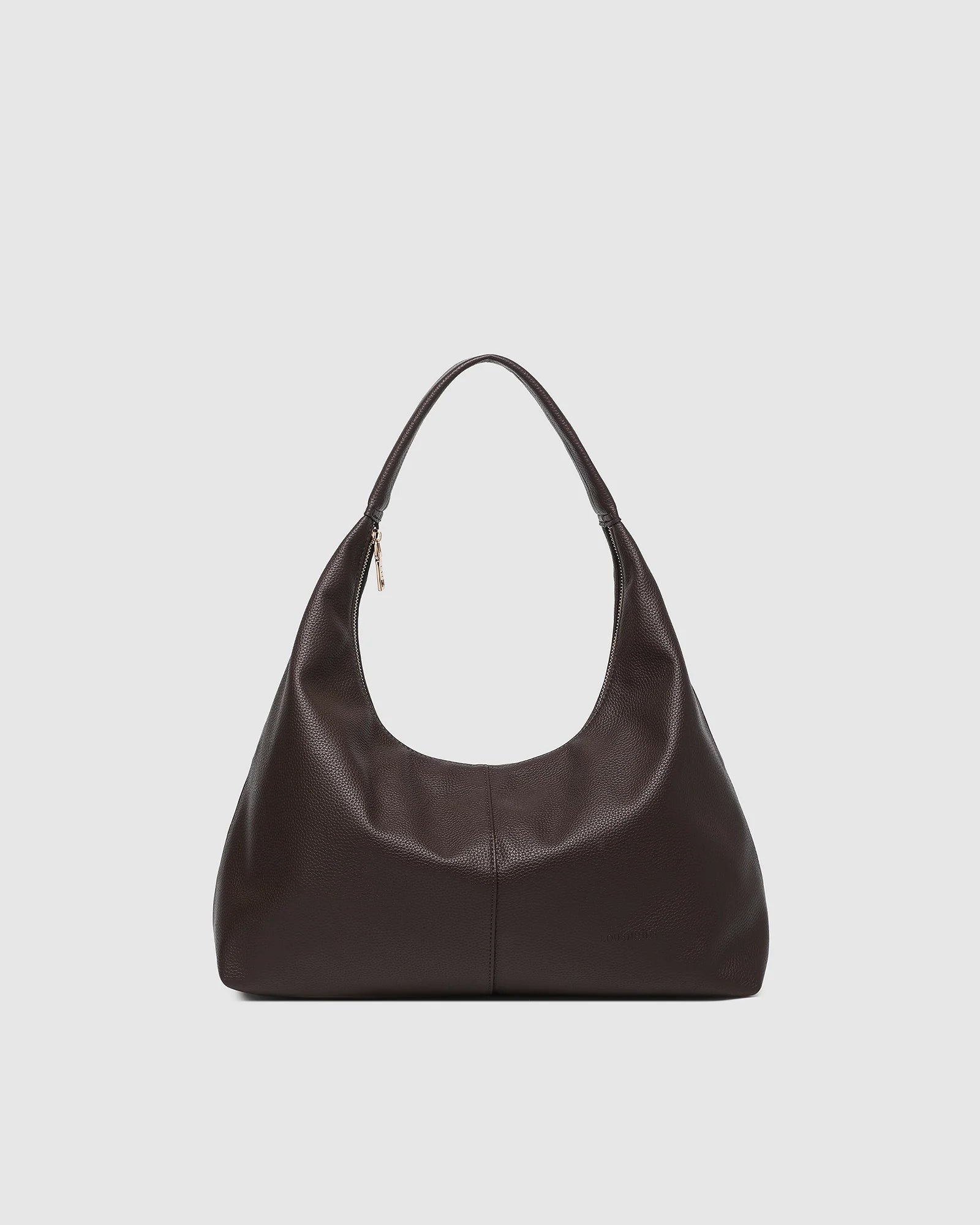 LOUENHIDE VALENTINE SLOUCH SHOULDER BAG - CHOCOLATE