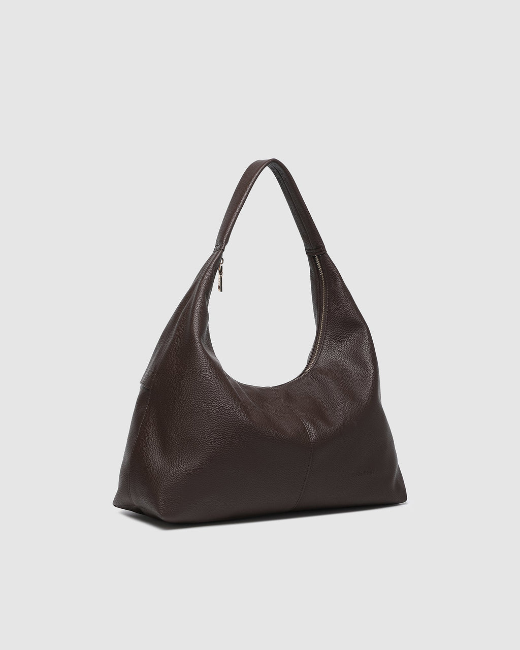 LOUENHIDE VALENTINE SLOUCH SHOULDER BAG - CHOCOLATE