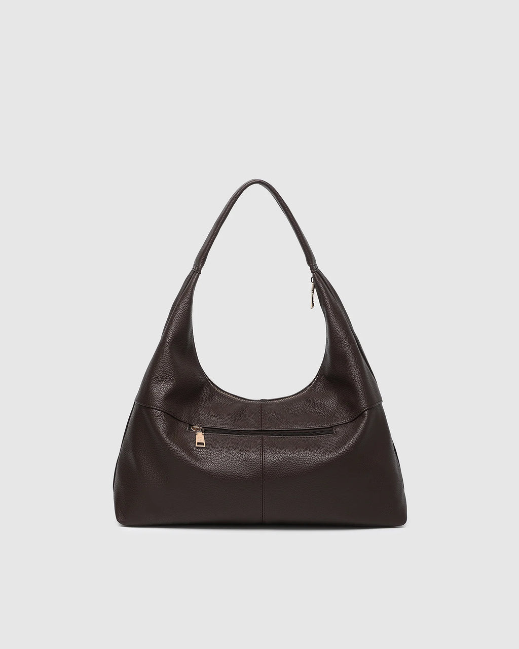 LOUENHIDE VALENTINE SLOUCH SHOULDER BAG - CHOCOLATE