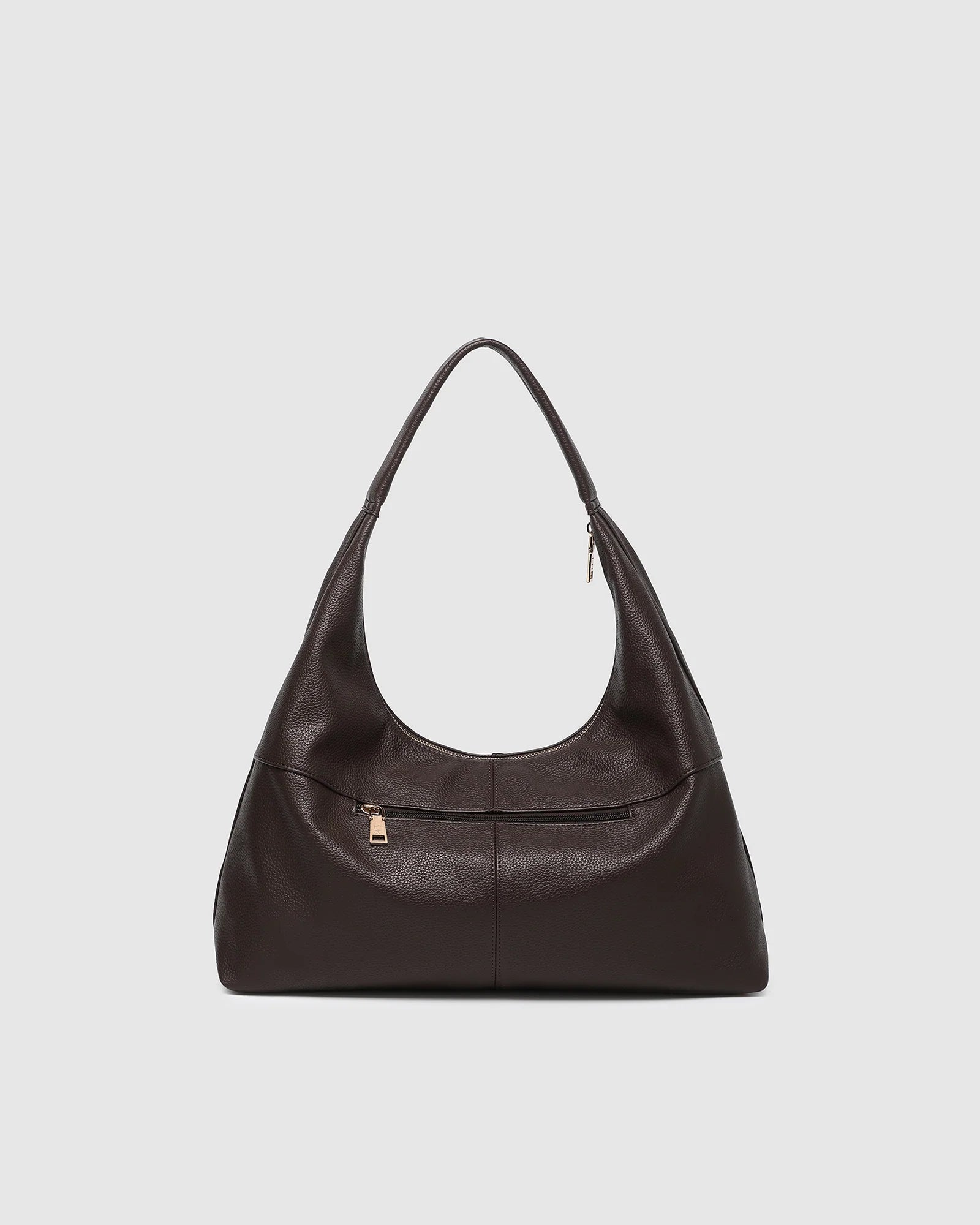 LOUENHIDE VALENTINE SLOUCH SHOULDER BAG - CHOCOLATE