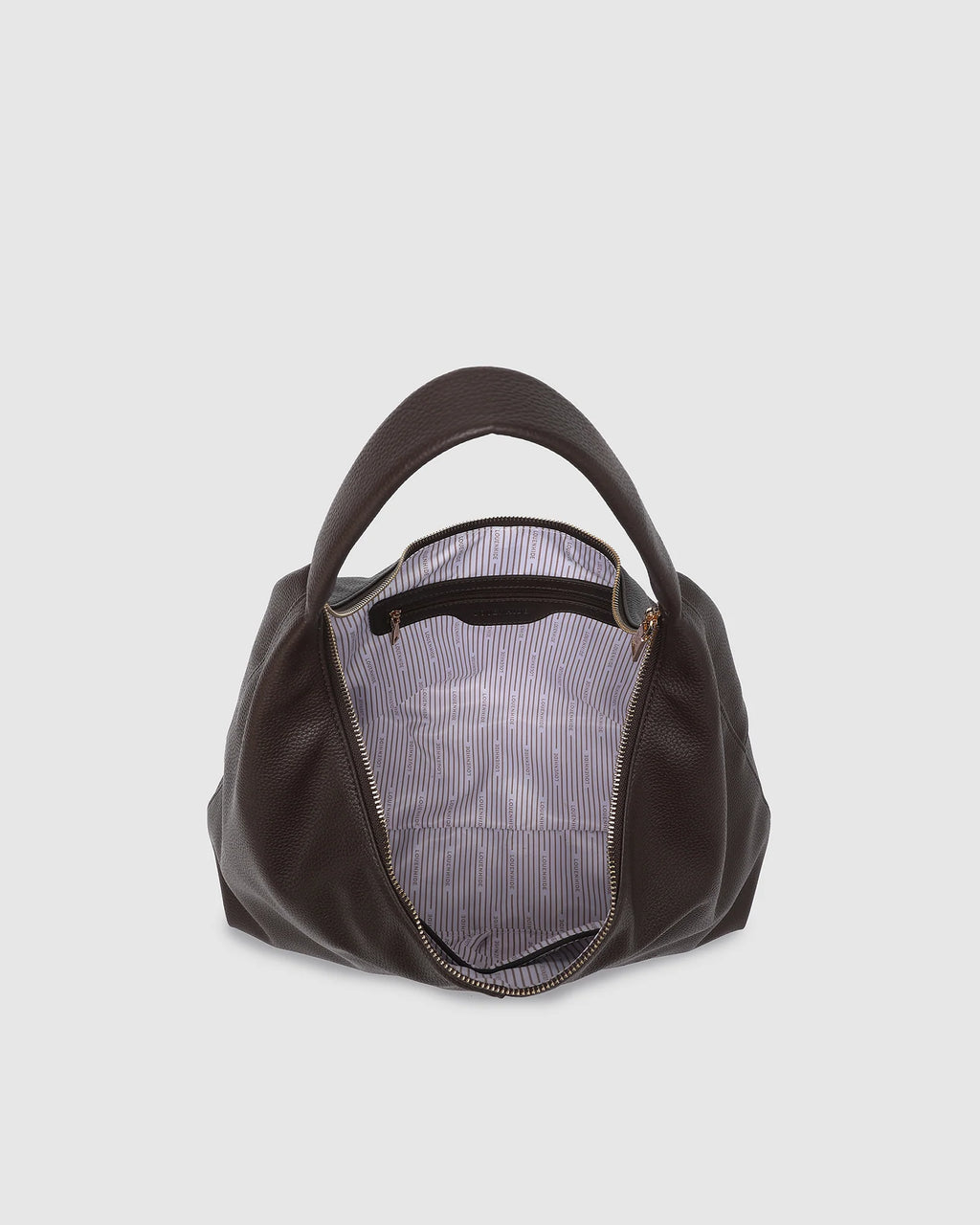 LOUENHIDE VALENTINE SLOUCH SHOULDER BAG - CHOCOLATE