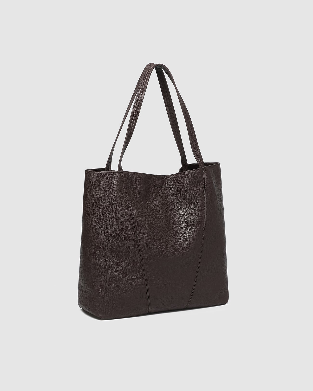 LOUENHIDE COLBY TOTE BAG - CHOCOLATE