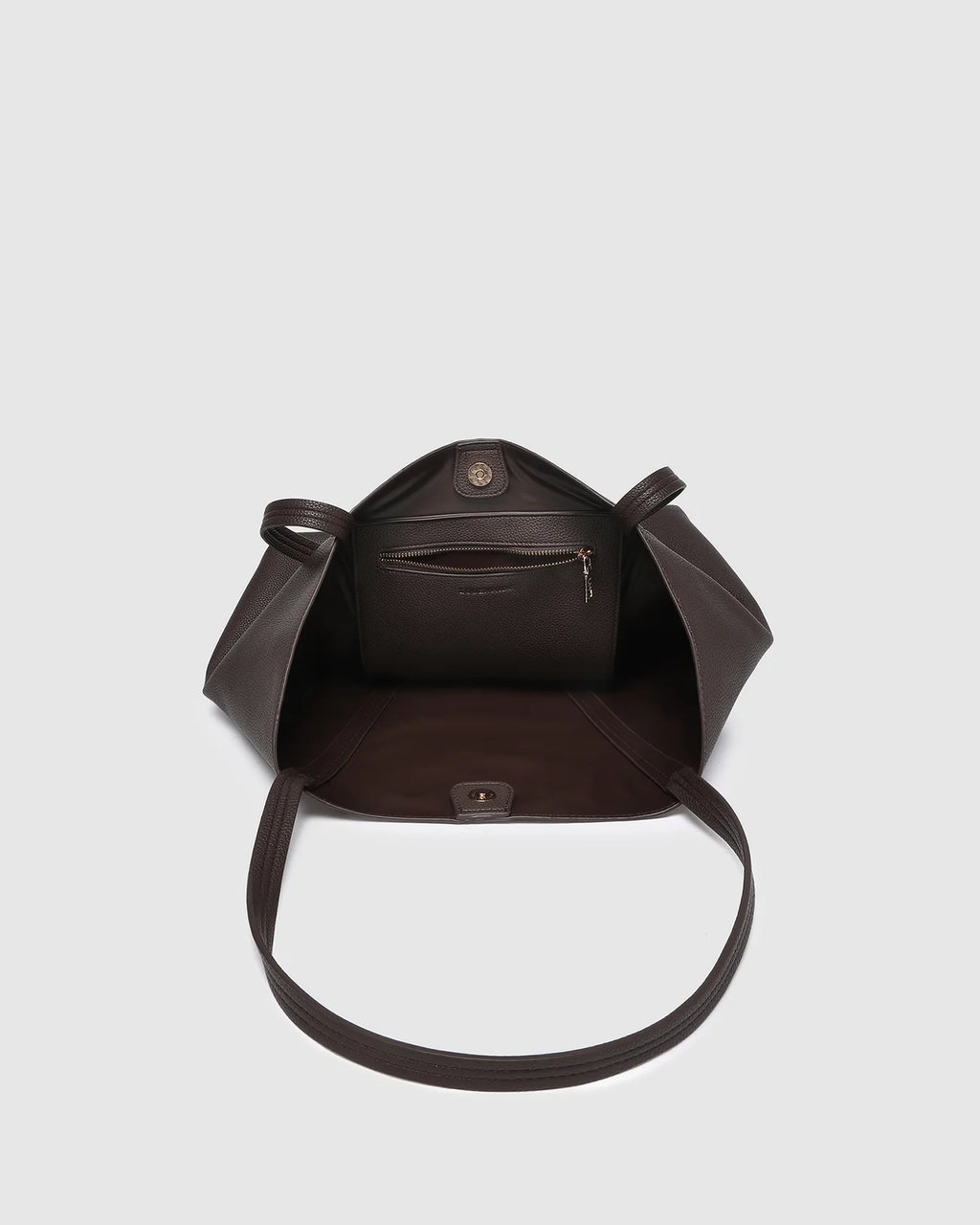 LOUENHIDE COLBY TOTE BAG - CHOCOLATE