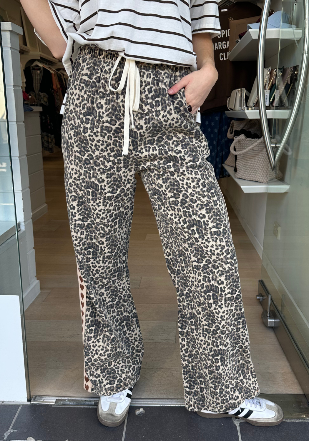 JUNA RACER JEANS - CHOC HEART