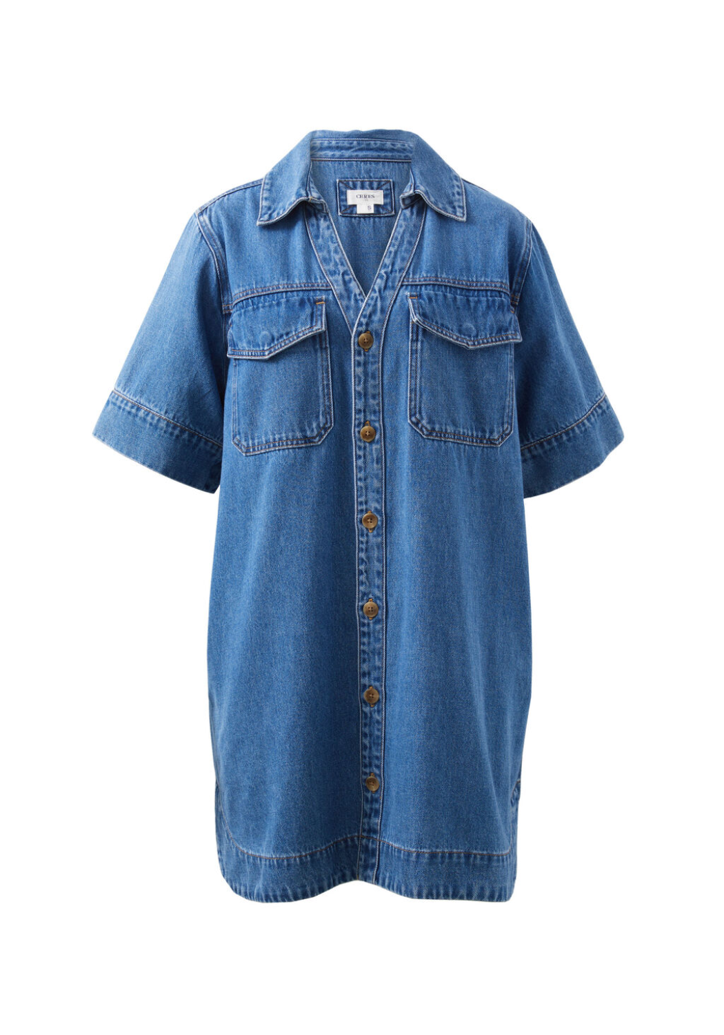 CERES LIFE SAMMY RELAXED SHIRTDRESS - FRESH INDIGO