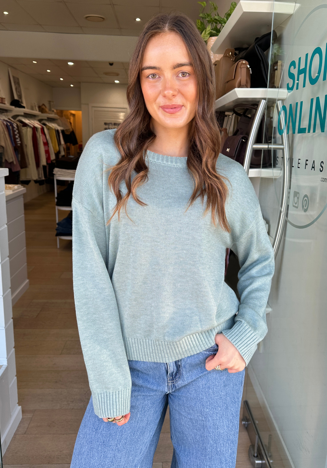 VICTORIA JUMPER - SAGE GREEN