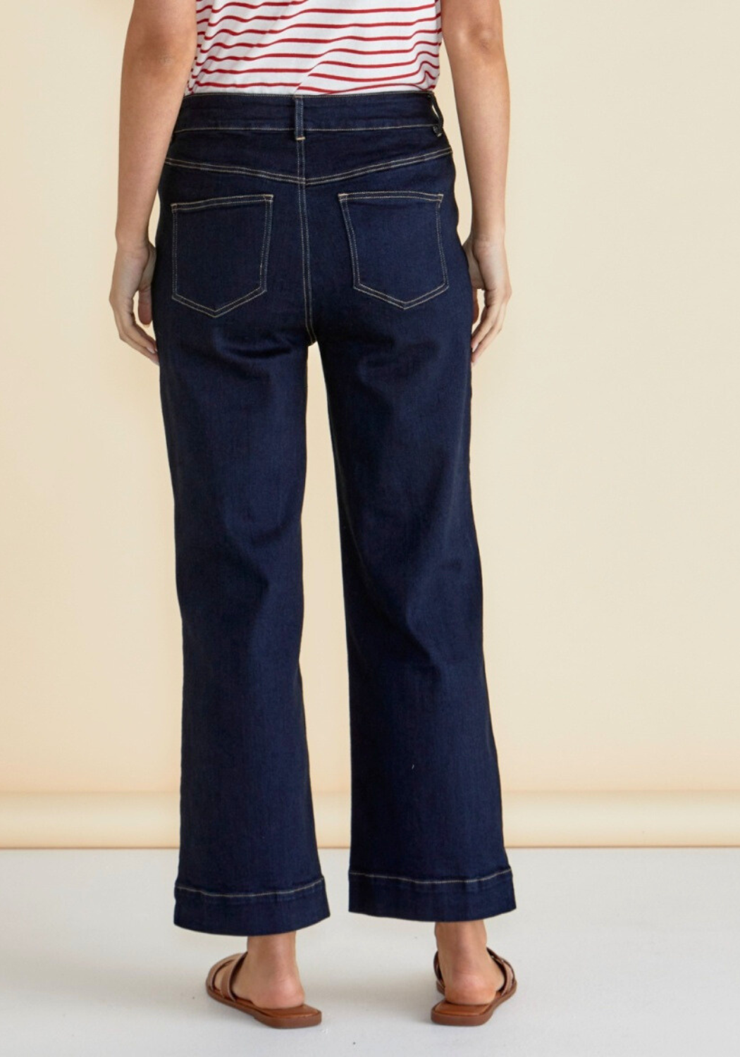 BETTY BASICS WILLOW WIDE LEG JEANS - INK