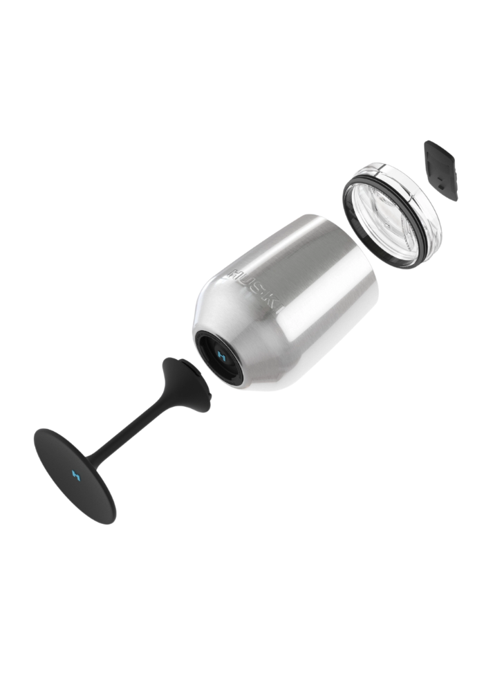 HUSKI WINE TUMBLER 2.0 - BRUSHED STAINLESS