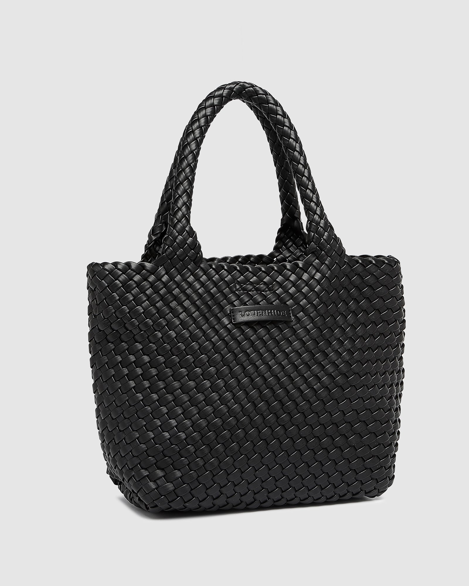LOUENHIDE BABY CRUISER WOVEN TOTE BAG - BLACK