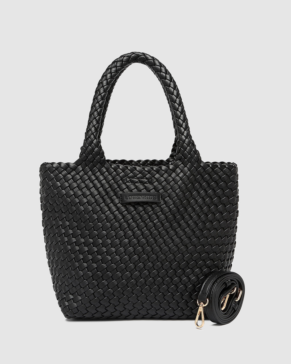 LOUENHIDE BABY CRUISER WOVEN TOTE BAG - BLACK