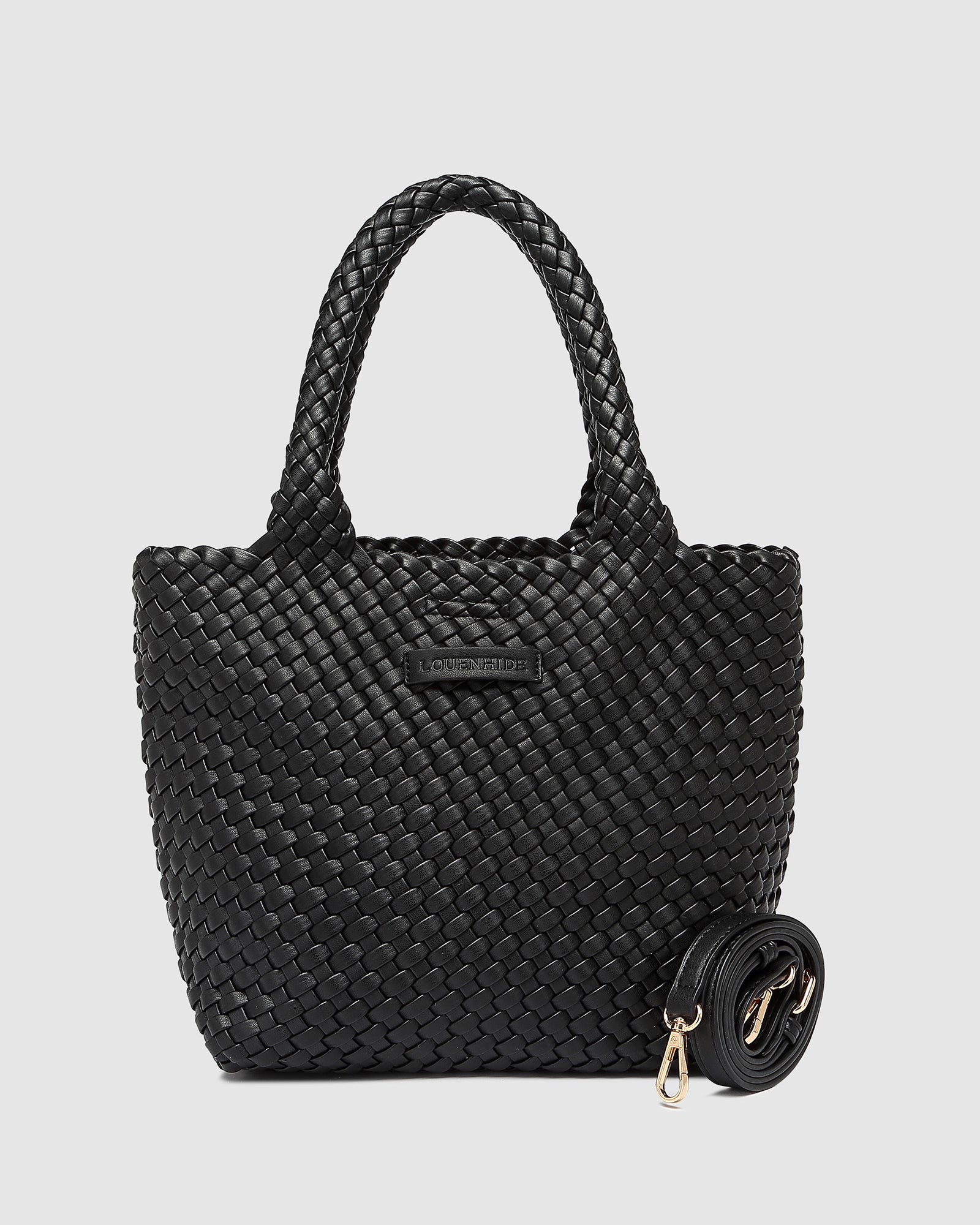 LOUENHIDE BABY CRUISER WOVEN TOTE BAG - BLACK