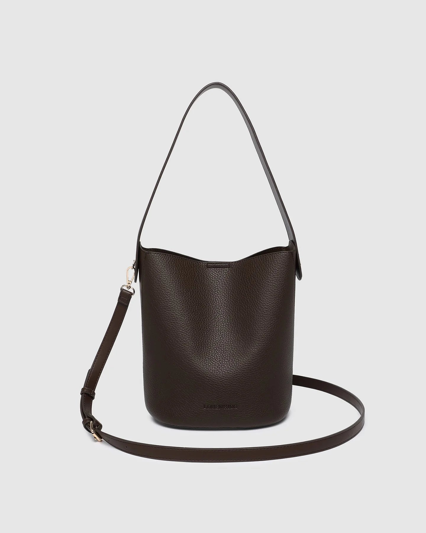 LOUENHIDE MIRANDA BUCKET BAG - CHOCOLATE