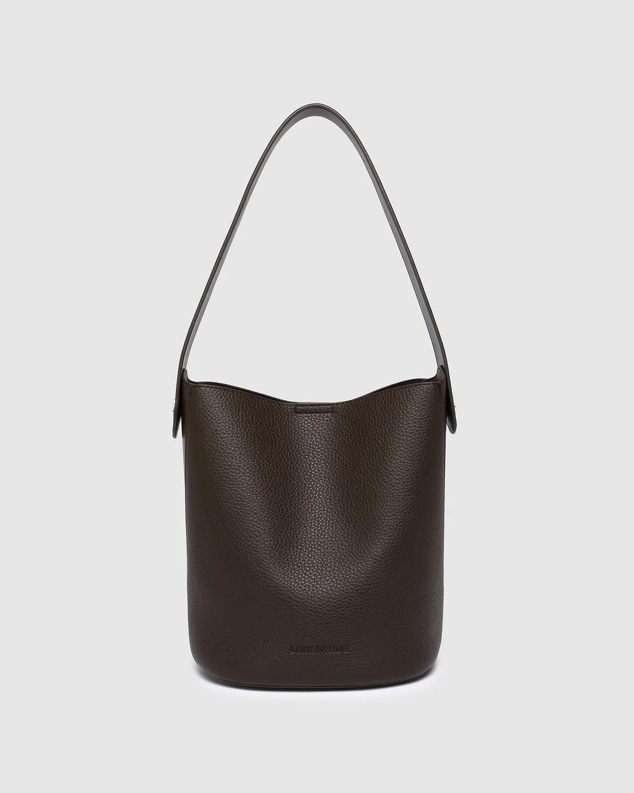 LOUENHIDE MIRANDA BUCKET BAG - CHOCOLATE