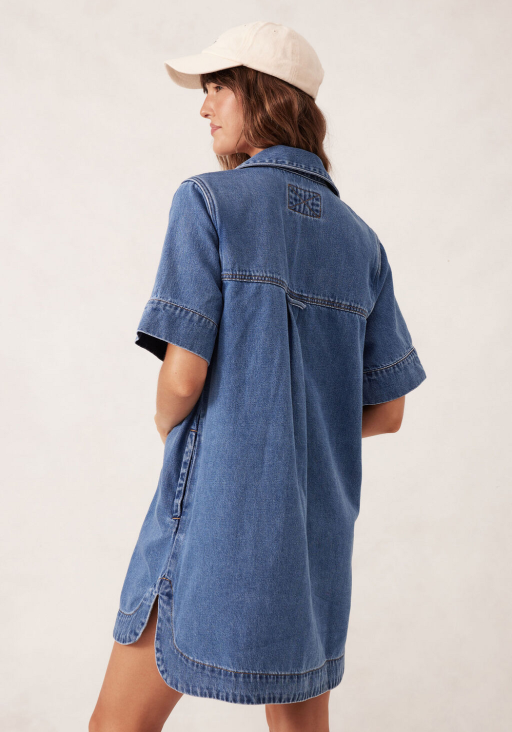 CERES LIFE SAMMY RELAXED SHIRTDRESS - FRESH INDIGO