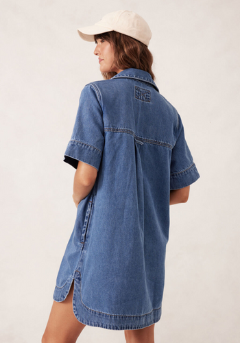 CERES LIFE RELAXED SHIRTDRESS - FRESH INDIGO