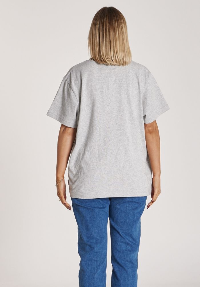 FEATHER + NOISE CARTER TEE - GREY MARLE