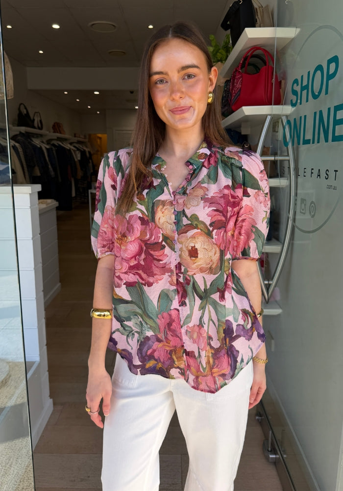 DAISY BLOUSE - FLORAL PRINT