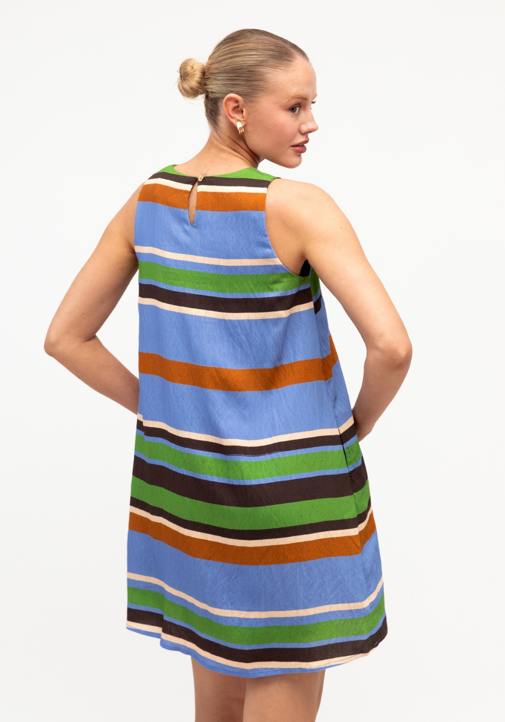 FRANKIE SHIFT DRESS - RESORT GEO PRINT