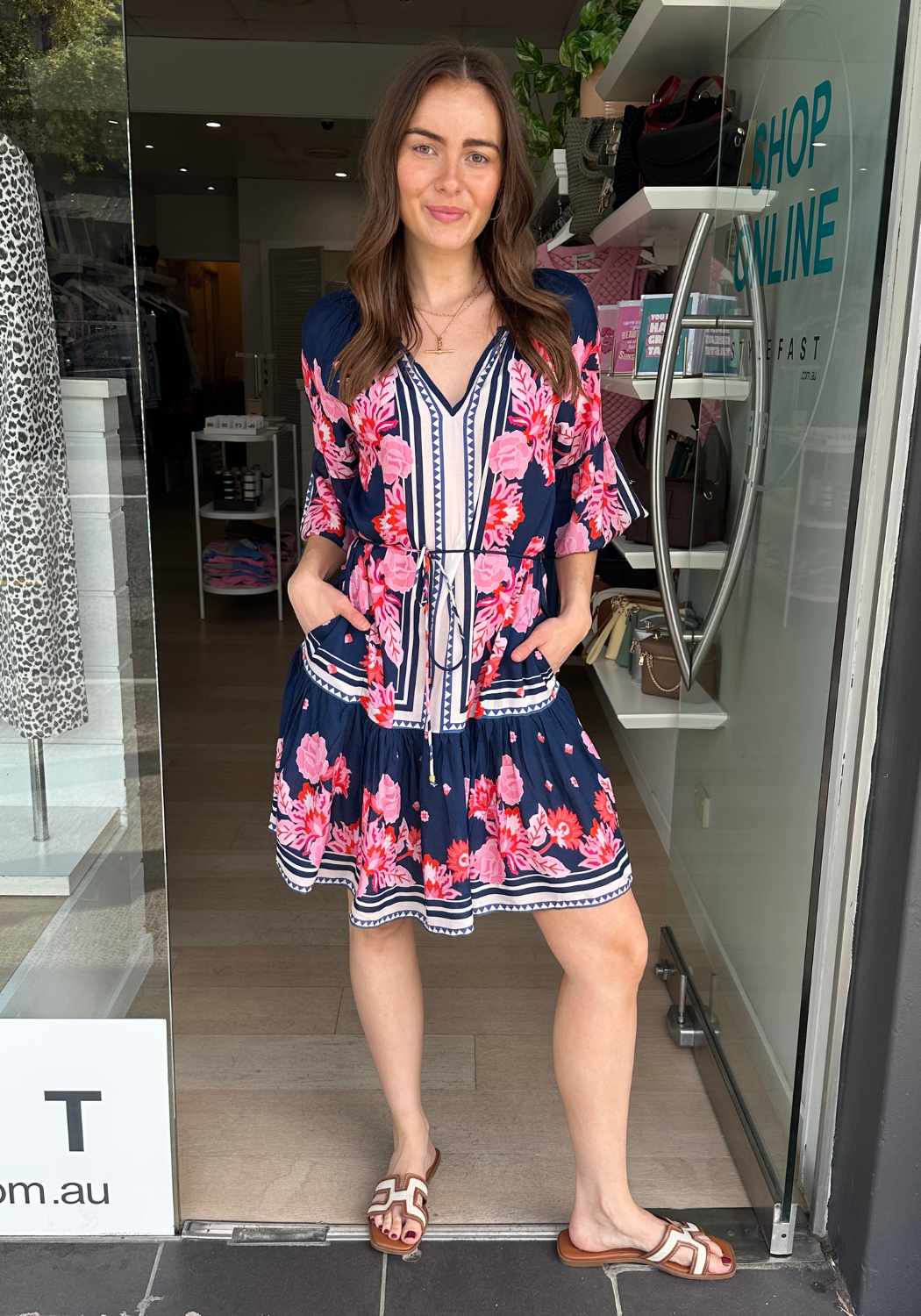 LULASOUL LADERA DRESS - NAVY