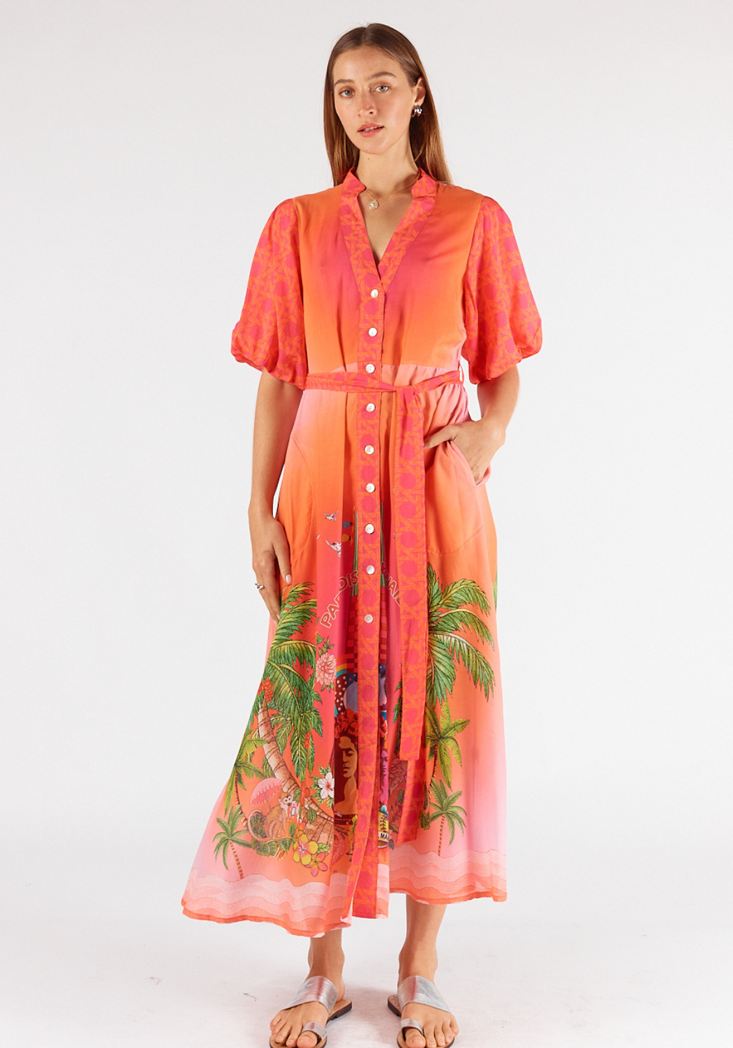 RUBYYAYA PARADIS MAXI DRESS - PINK