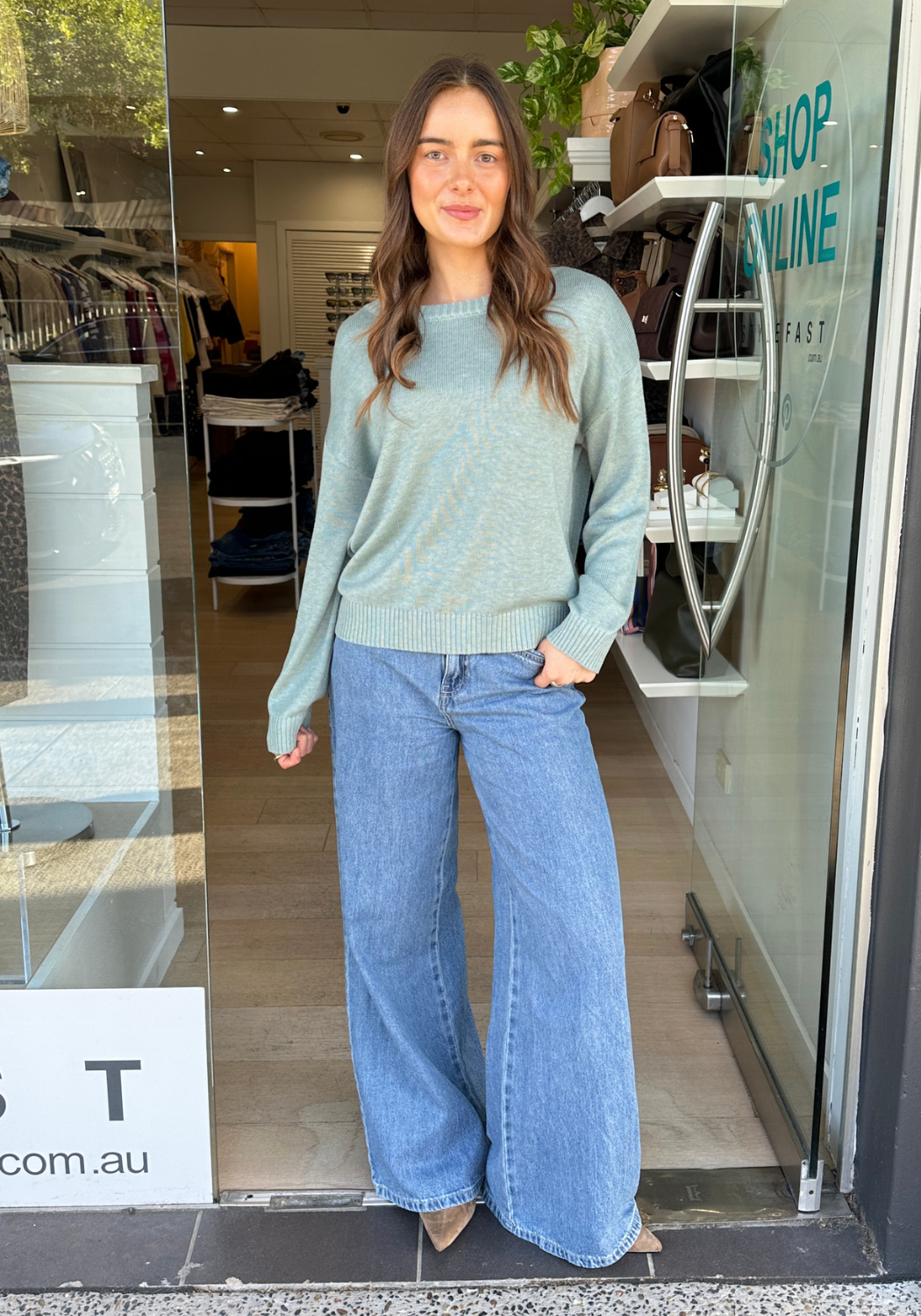 VICTORIA JUMPER - SAGE GREEN