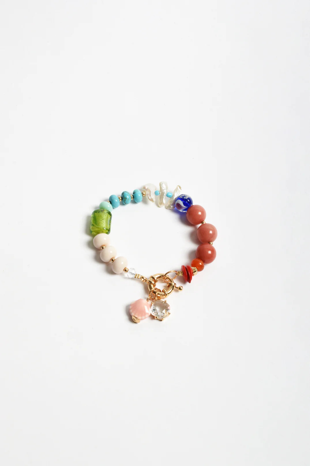 ADORNE SUMMER MIX BEAD BRACELET - MULTI