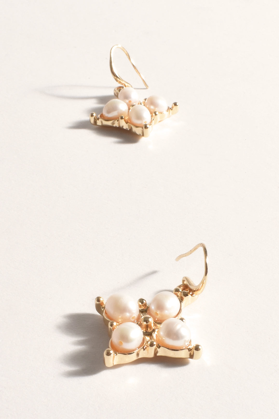 ADORNE EVENT PEARL DROP EARRINGS - GOLD