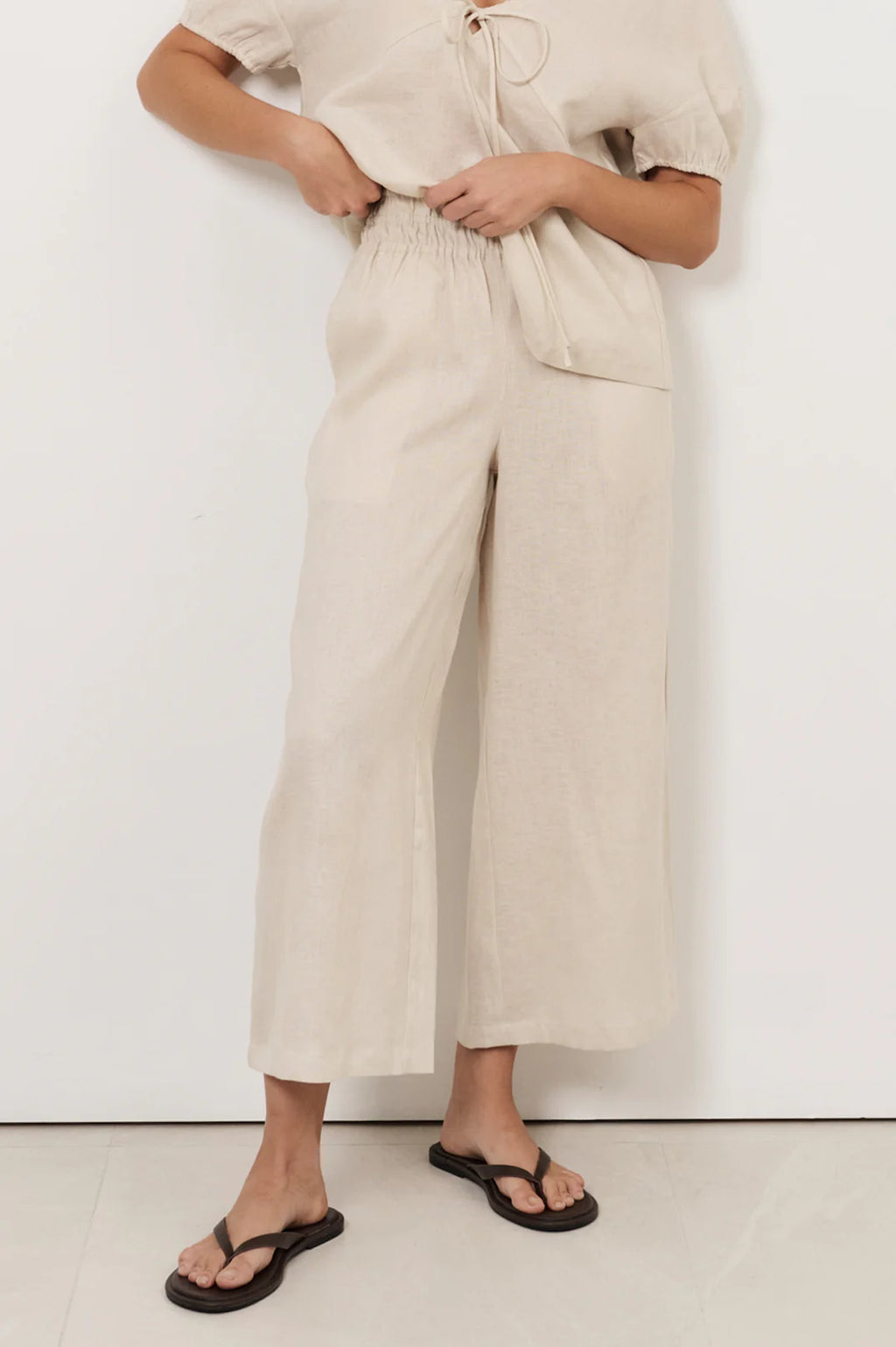 ADORNE FABLE CULOTTE PANT - STONE