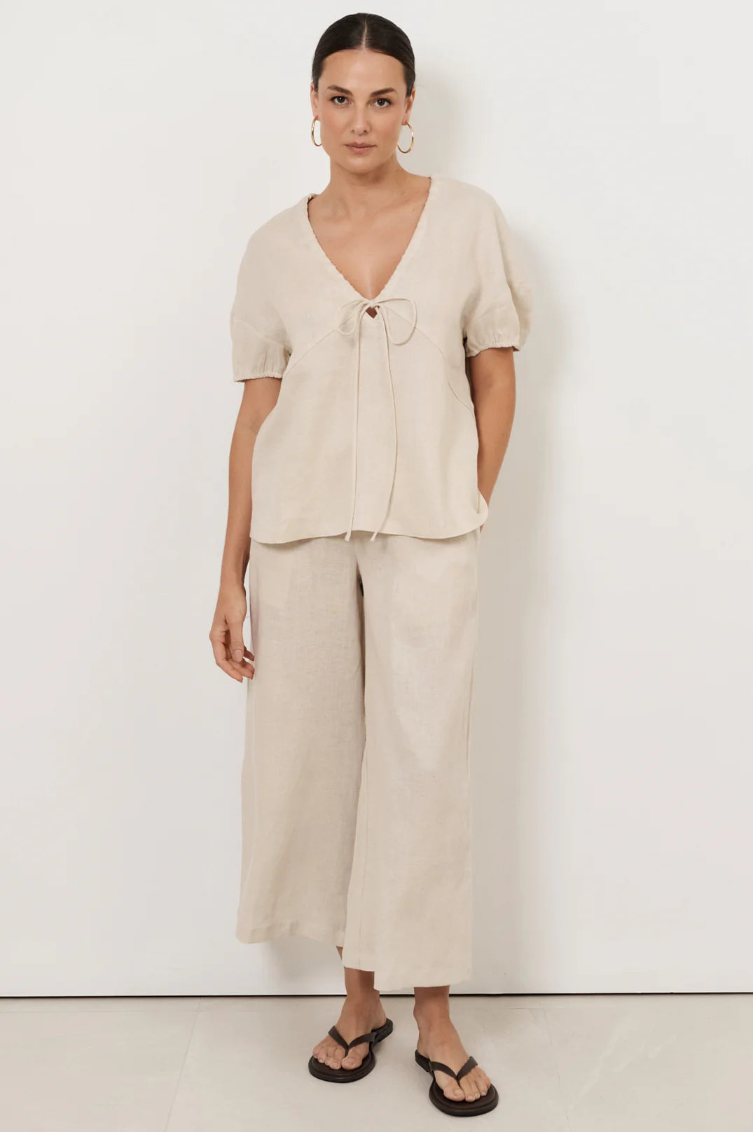 ADORNE FABLE CULOTTE PANT - STONE