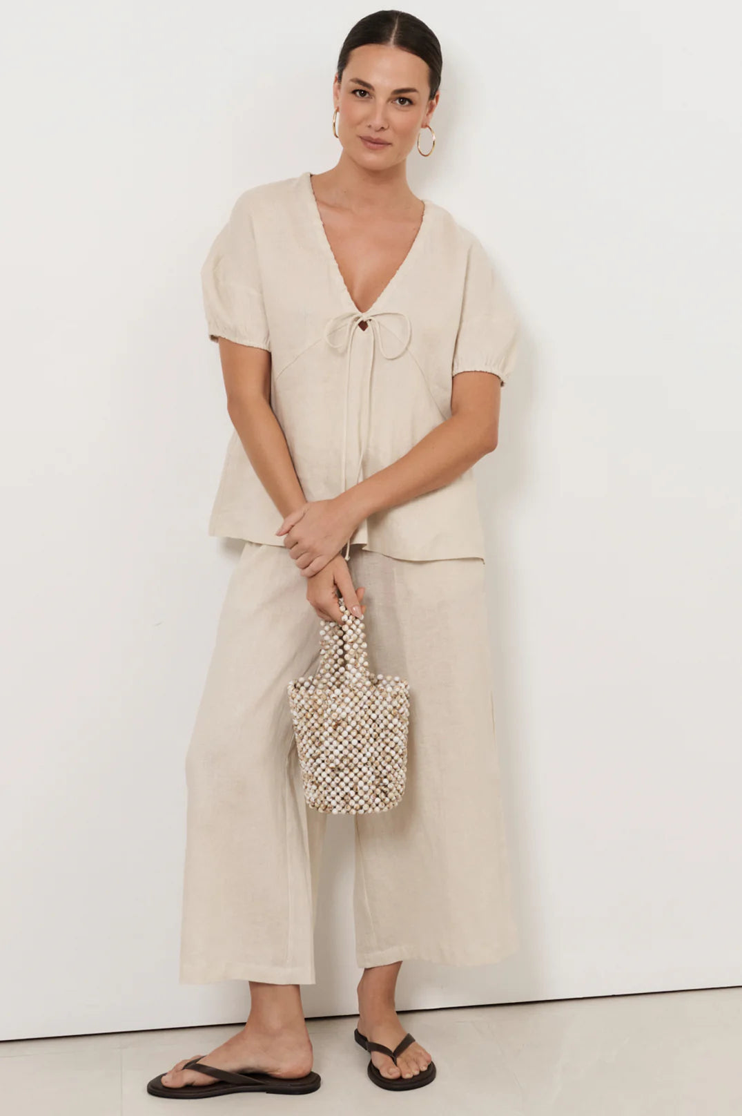 ADORNE FABLE CULOTTE PANT - STONE