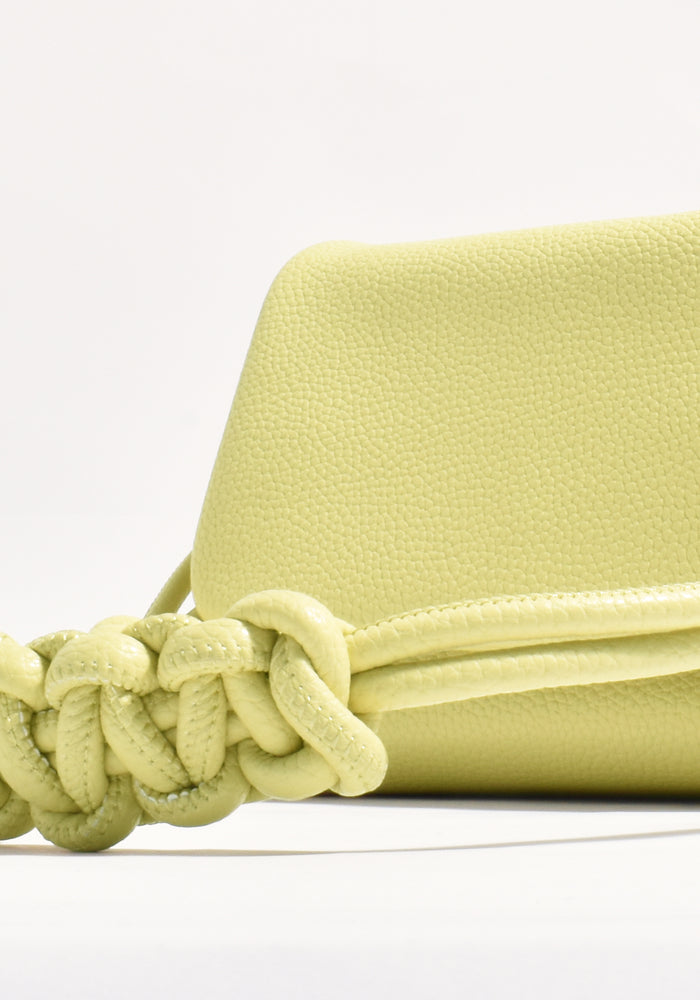 ADORNE ELLIE KNOTTED FOLD OVER BAG - CITRUS